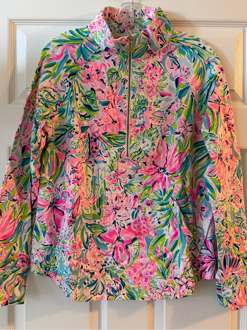 Lilly Pulitzer multi color zip up size m